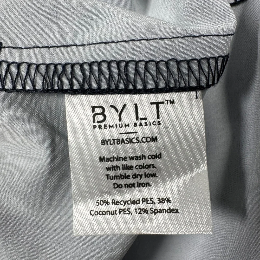 BYLT Coastal Boardshort Swim Men's XXL Navy Blue/Light Blue 9